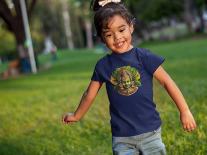 KATHAKALI ONAM DESIGN T-SHIRT FOR SMALL GIRLS/ TODDLERS UPTO 4 YRS