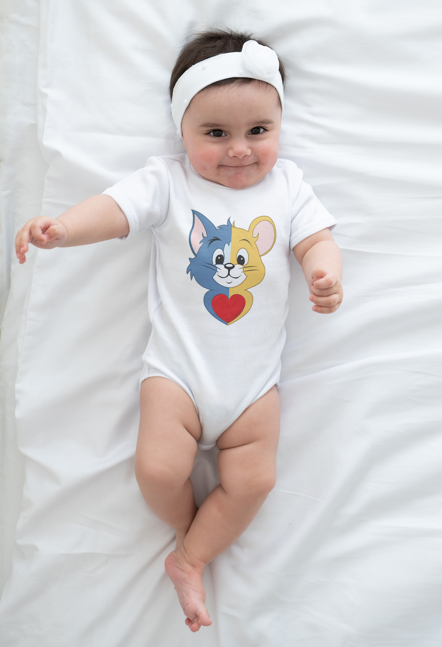 CUTE TOM AND JERRY UNISEX ROMPER FOR INFANTS