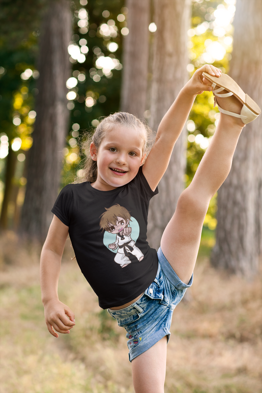 KARATE THEME TSHIRT FOR GIRLS
