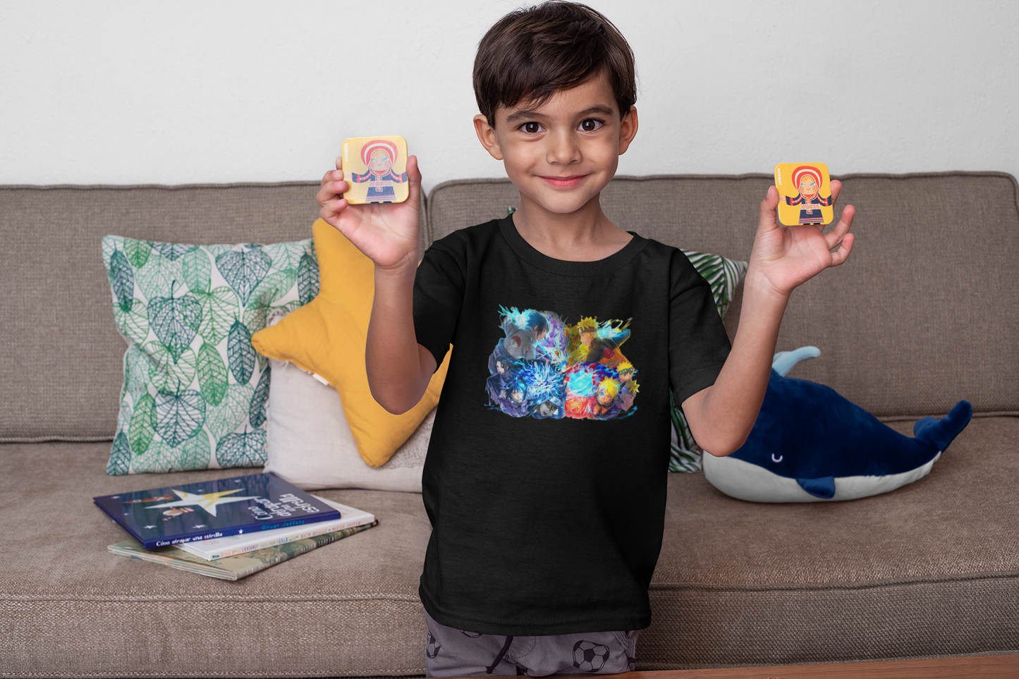 T-SHIRT FOR BOYS ANIME THEMED 5-13 YR OLD
